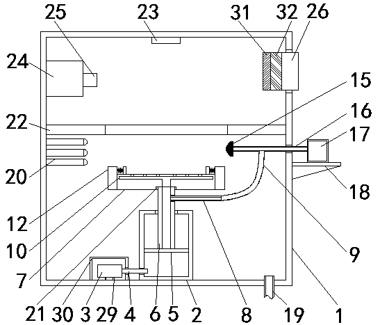 Safe medical equipment washing and drying device