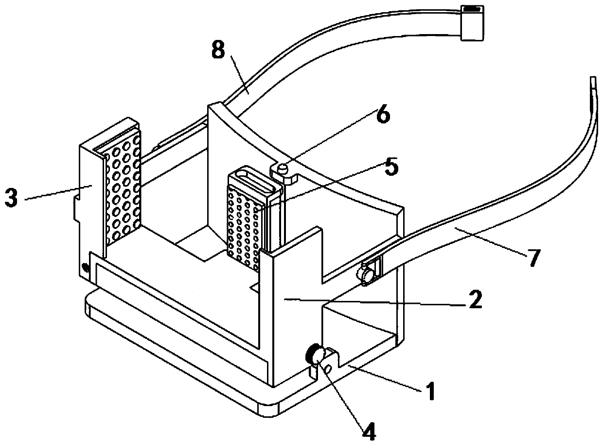 Portable English teaching equipment mounting and adjusting mechanism and using method thereof