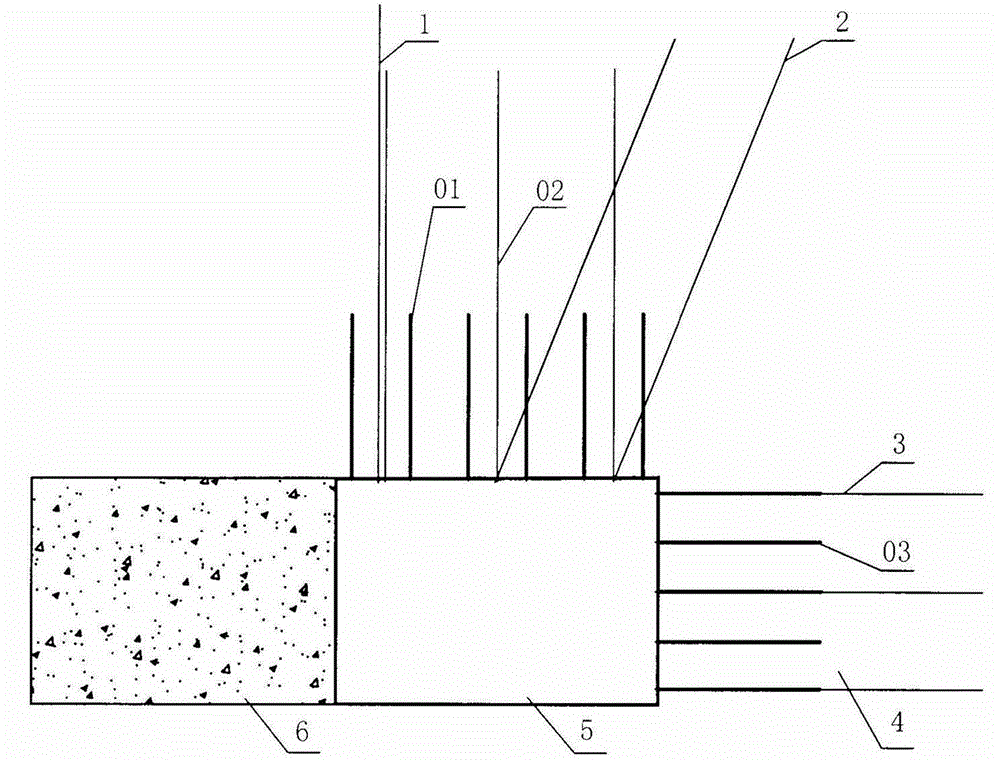 Method for performing anchoring and grouting reinforcement inside deep well soft rock gob-side entry retaining