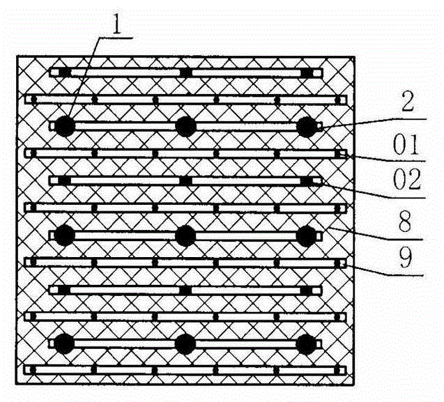 Method for performing anchoring and grouting reinforcement inside deep well soft rock gob-side entry retaining
