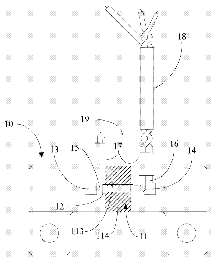 Electric energy meter and current sampling device thereof