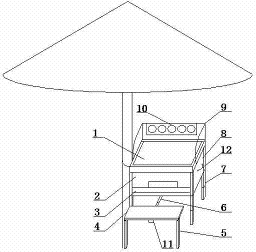 Portable multifunctional table and chair