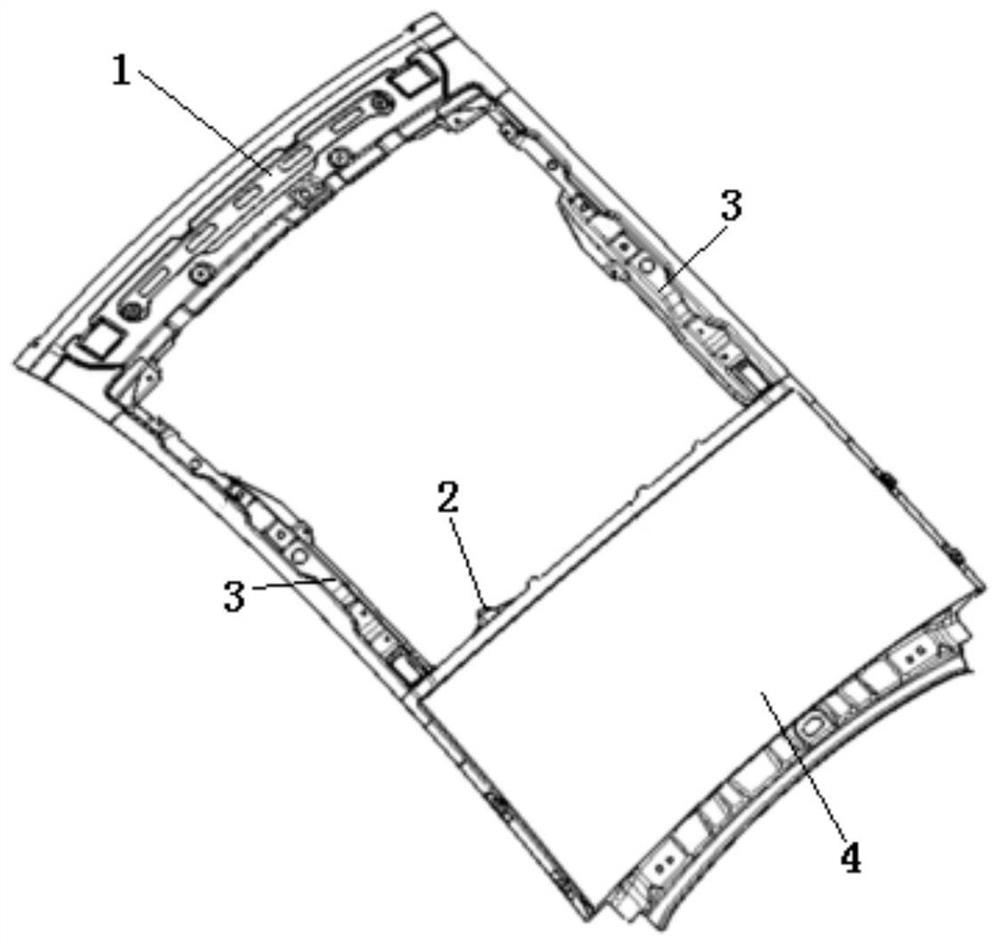 Top cover assembly for installing outward-opening skylight and vehicle