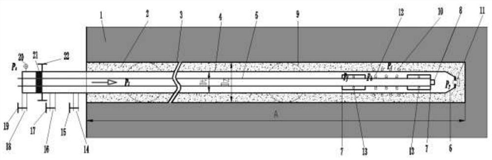 Long-drilled long-hole coal seam sub-stage fracturing enhancement and gas extraction method in underground coal mines