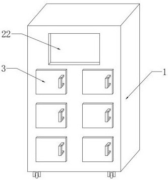 Battery replacement cabinet for charging storage battery