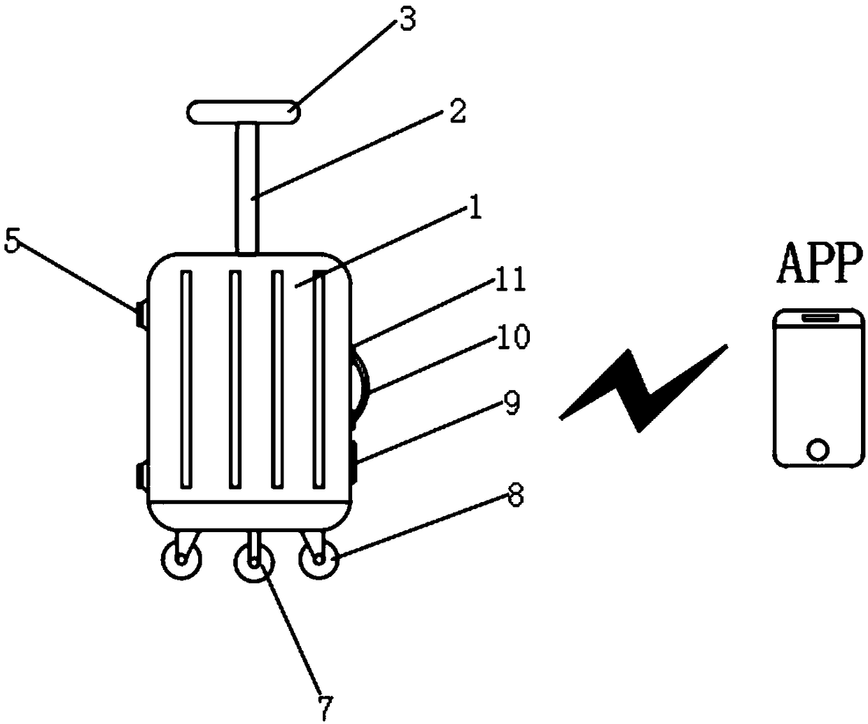 Intelligent electric suitcase