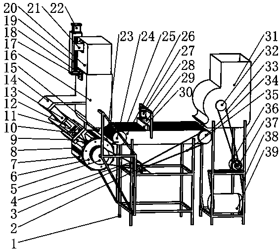 Stuffed meat hot pepper making machine and use method