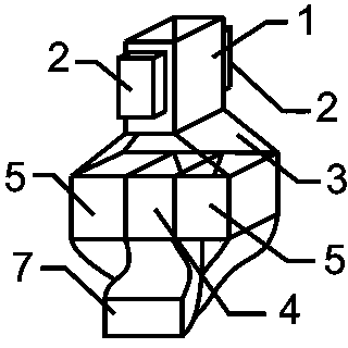 Metal separation device special for PET bottle grades