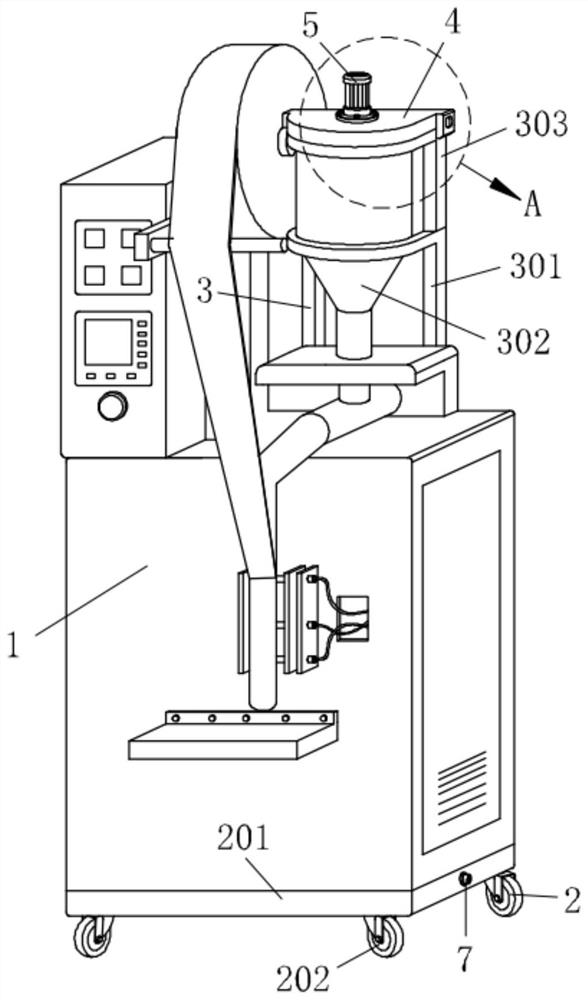 Quantitative packaging and sealing device for mashed garlic production