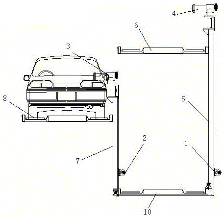 A cantilever type side orientation simple parking equipment