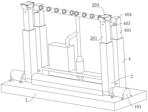 Supporting frame for shaft part machining