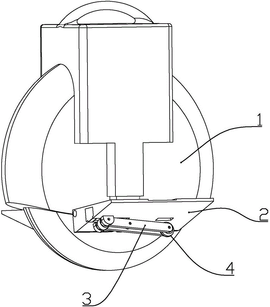 Center-of-gravity self-regulated self-balancing unicycle