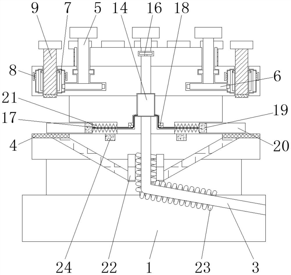 Tool holder with anti-pinch function for numerical control machine tool