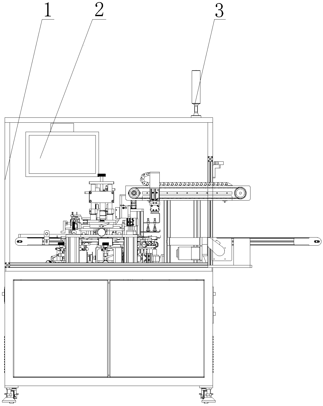 Automatic detection device for liquid impurities of medicine bottles