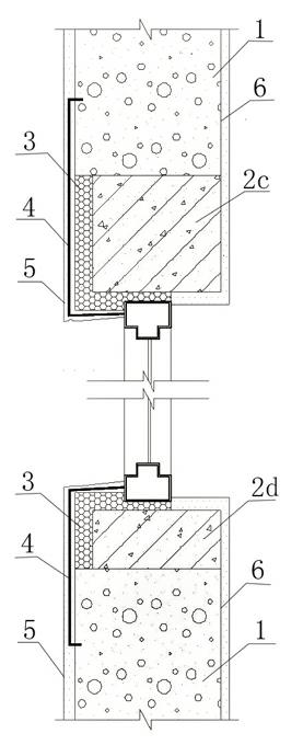 Automatic heat preservation, energy saving and air-entrapping concrete brick wall and manufacturing method thereof