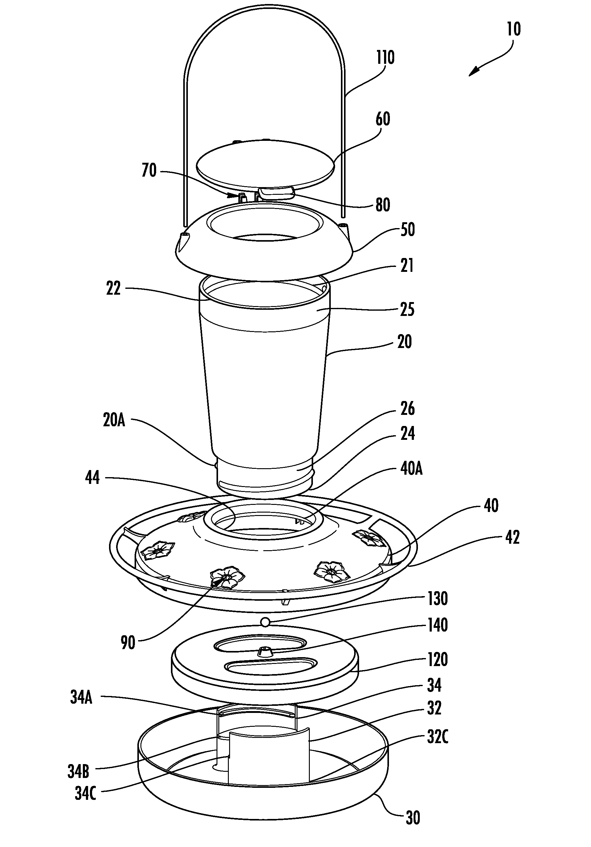 Nectar feeder with float