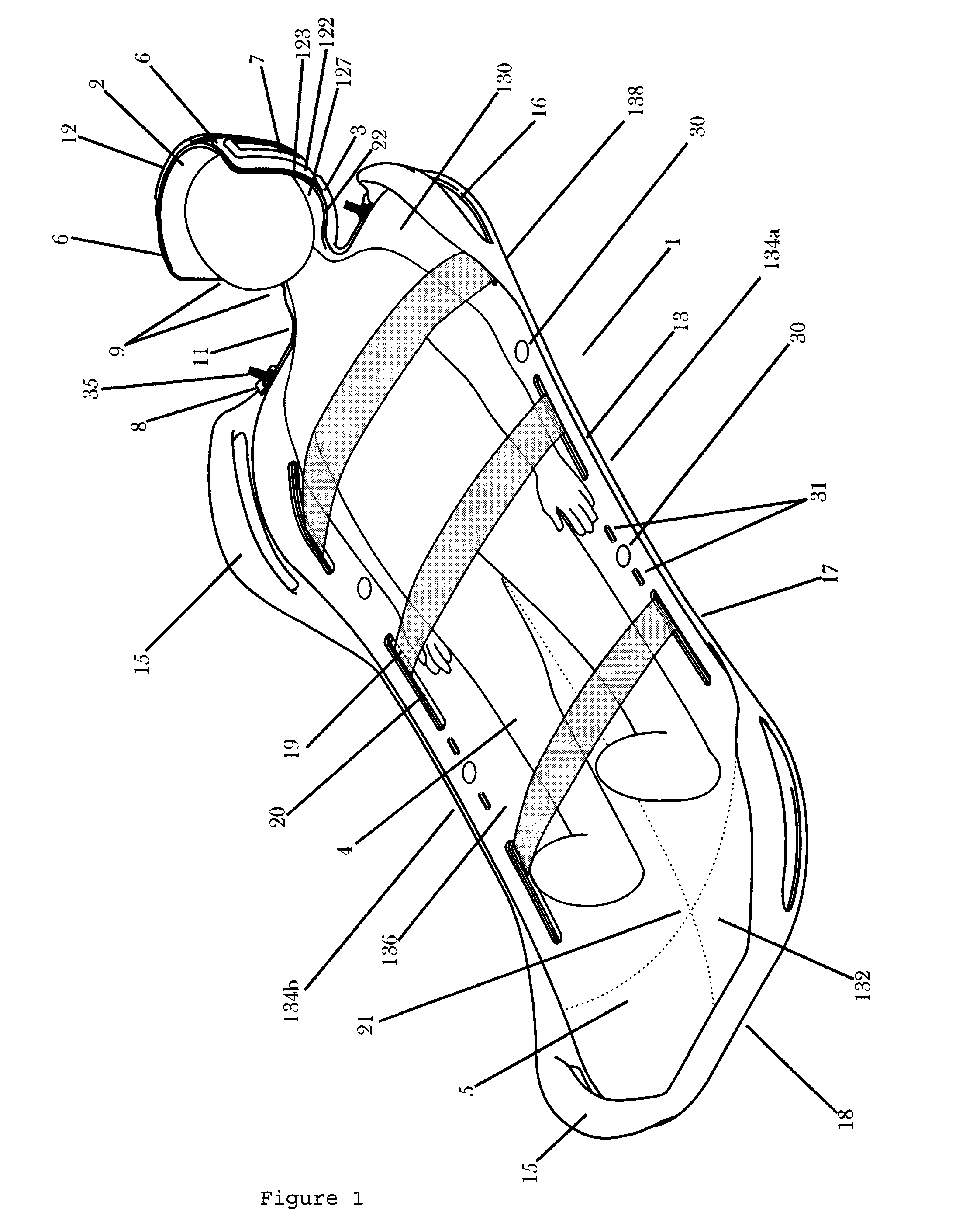 Subject placement and head positioning device