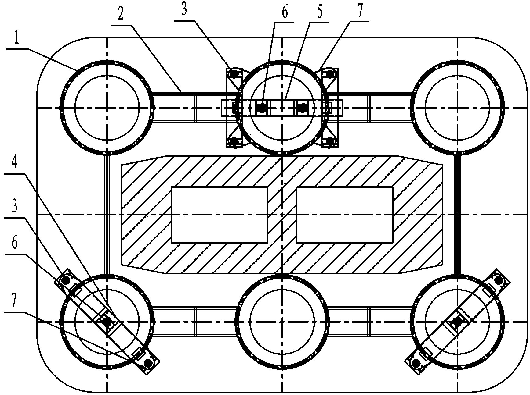 Prefabricated bearing platform mounting method