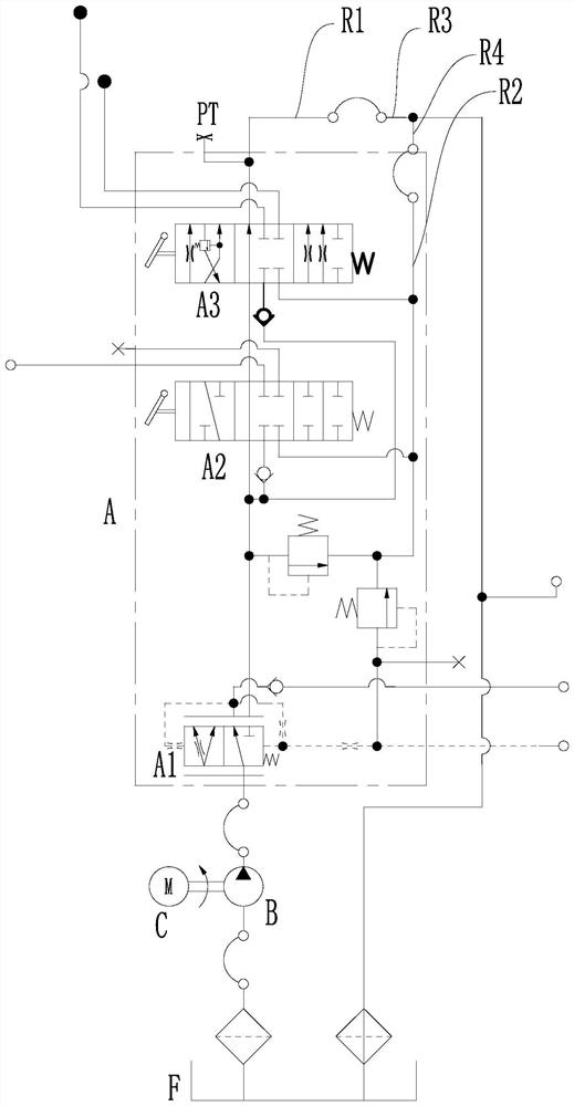 Forklift pressure closed-loop control method and control system using same