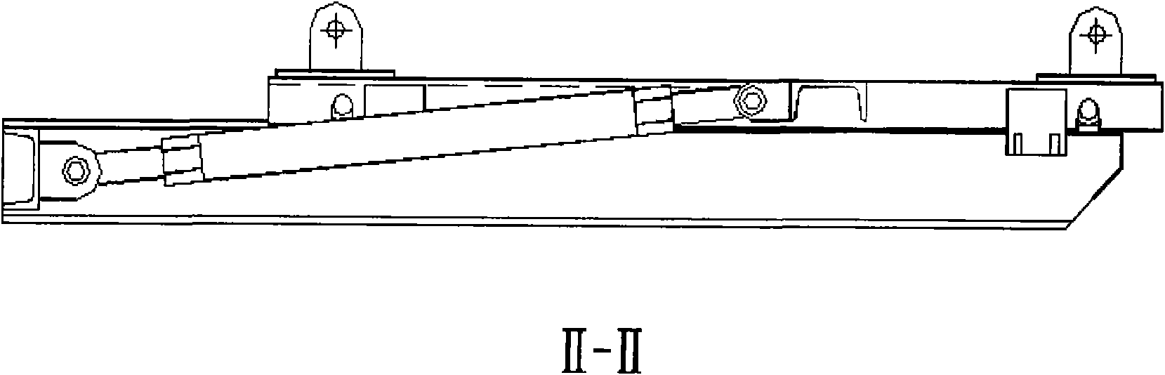 Bearing and sliding device for stretching and positioning in formwork engineering