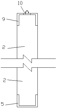 Device and method for detecting cracks in reinforced concrete foundation of overhead transmission line