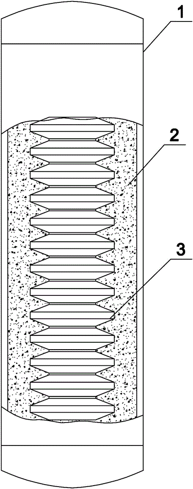 Device for protecting bottom shape of inclination testing hole, manufacturing method, and application