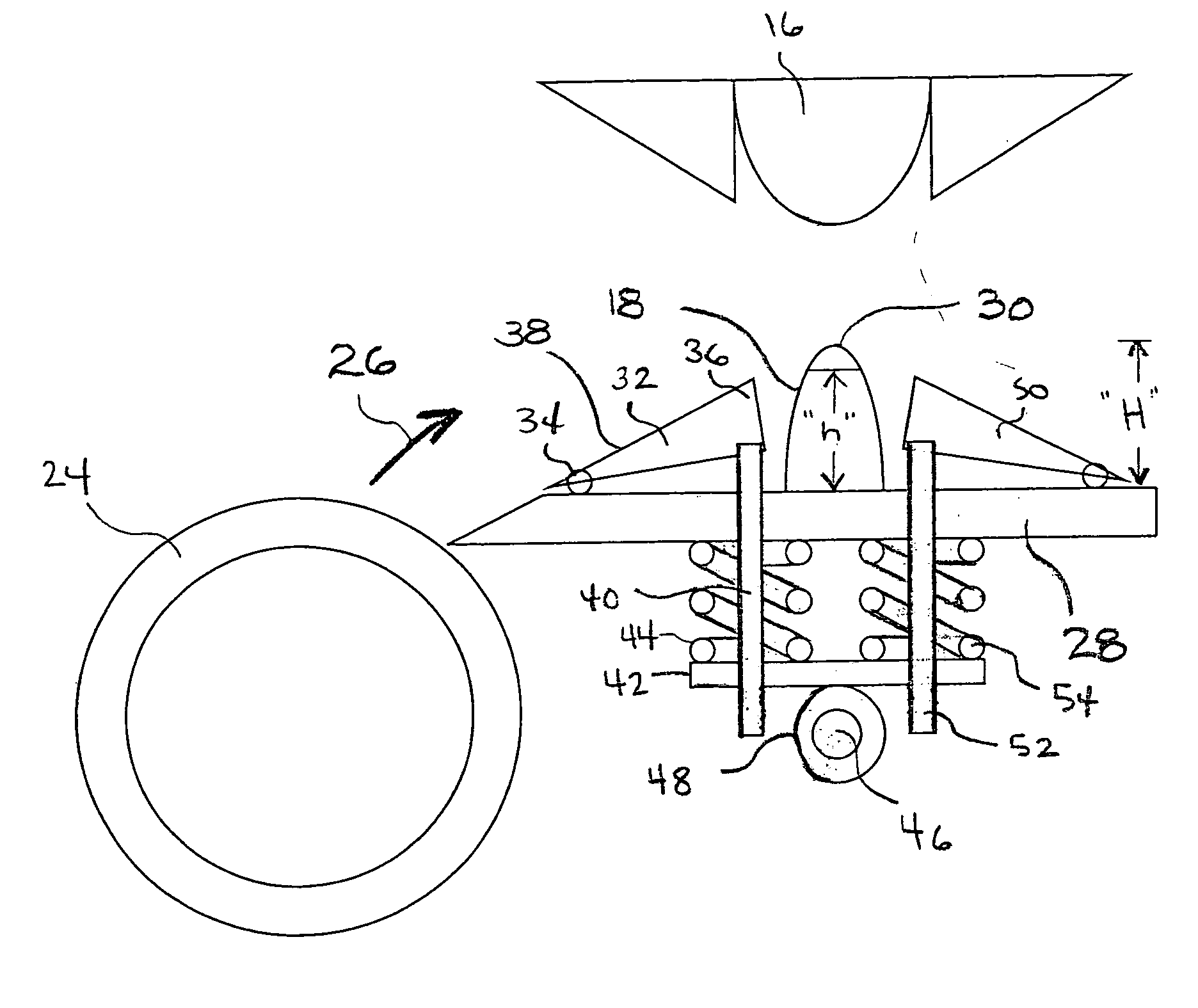 Adjustable flow guide to accommodate electrode erosion in a gas discharge laser