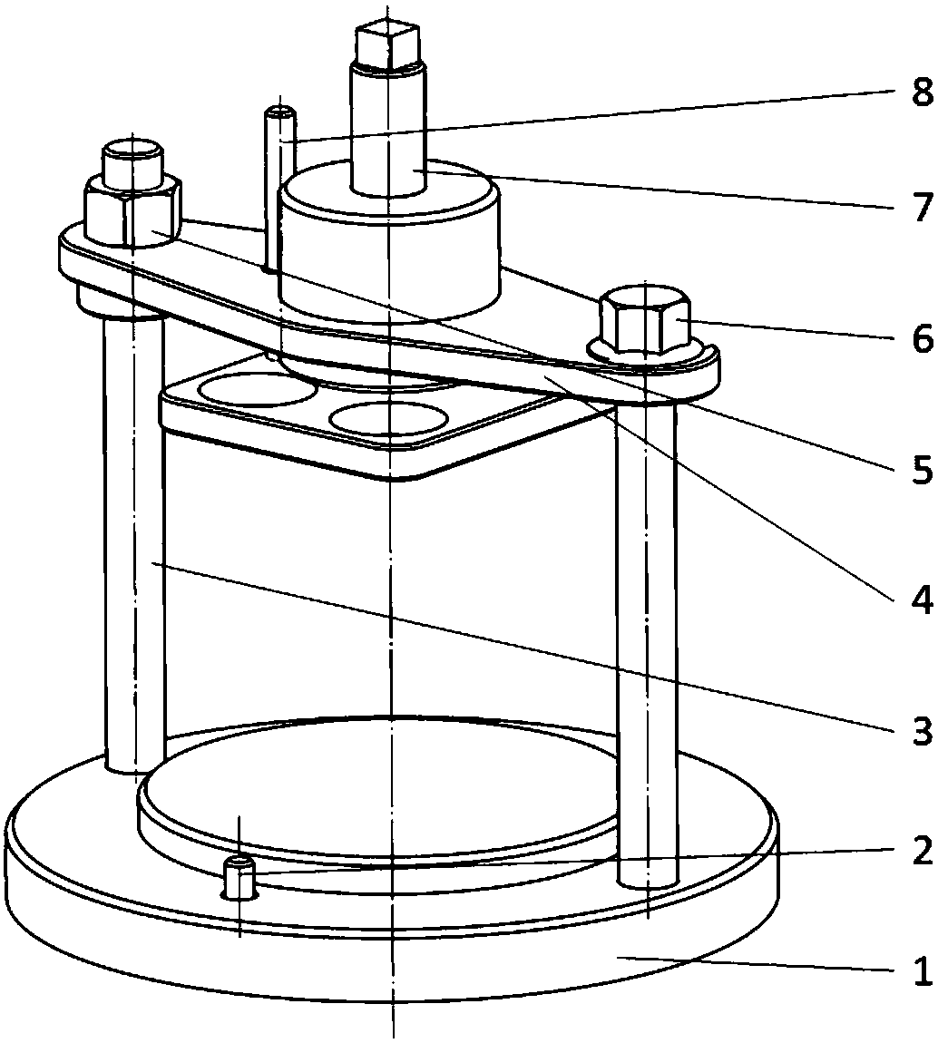 A valve lock clip disassembly device