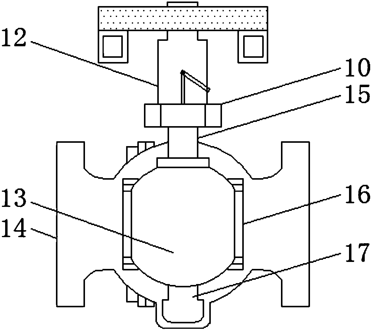 Ball valve with locking function