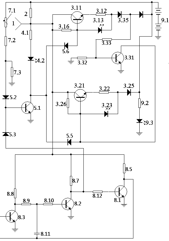 Pulse type constant current cell float charger