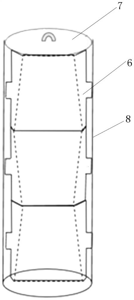 Device and method for testing tensile strength of cement stone