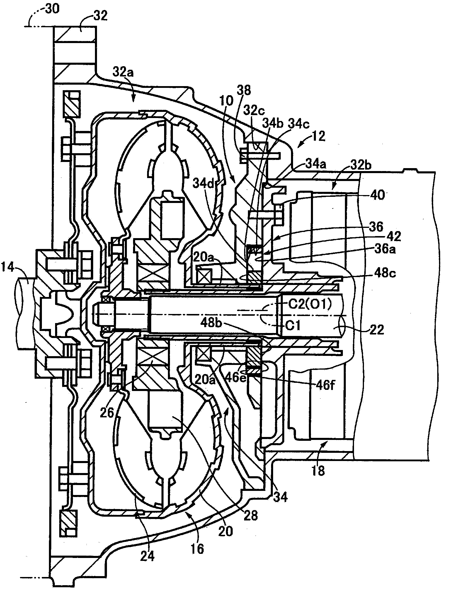 Internal-gear-type oil pump for vehicle