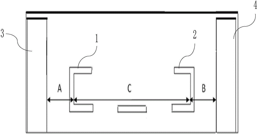 Calibration method and device of centering precision of side guide plates of finishing mill