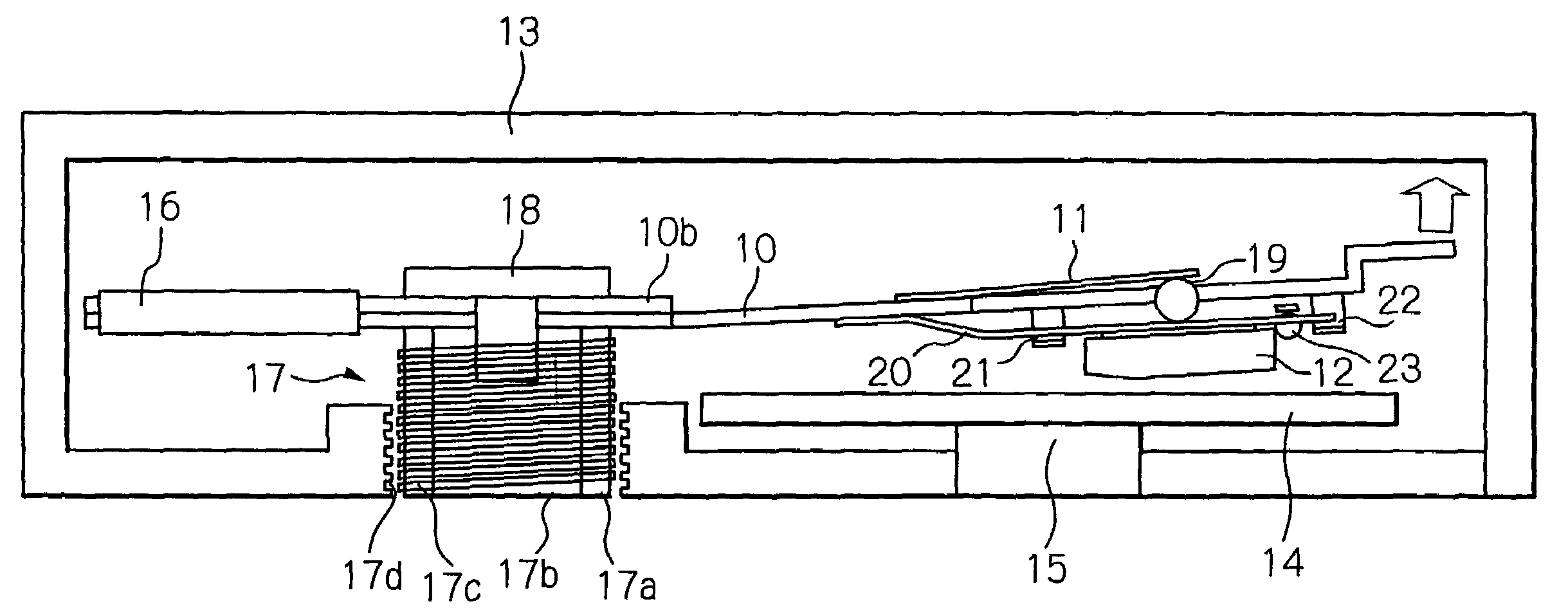 Head arm assembly and disk drive apparatus with the head arm assembly