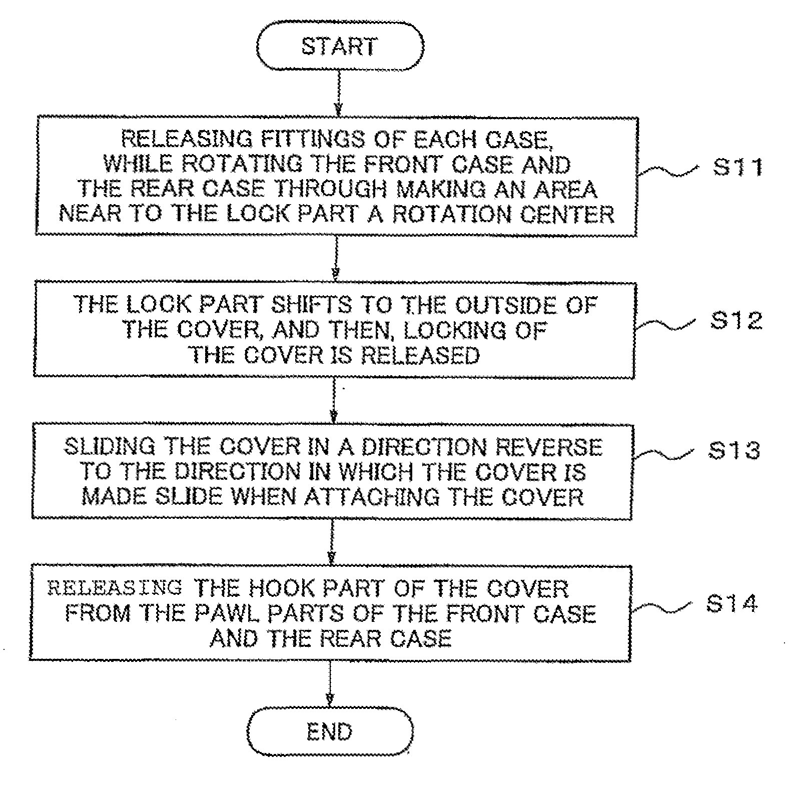 Case mounting structure, case, and case mounting method