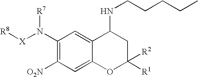 4-aminobenzopyran derivatives