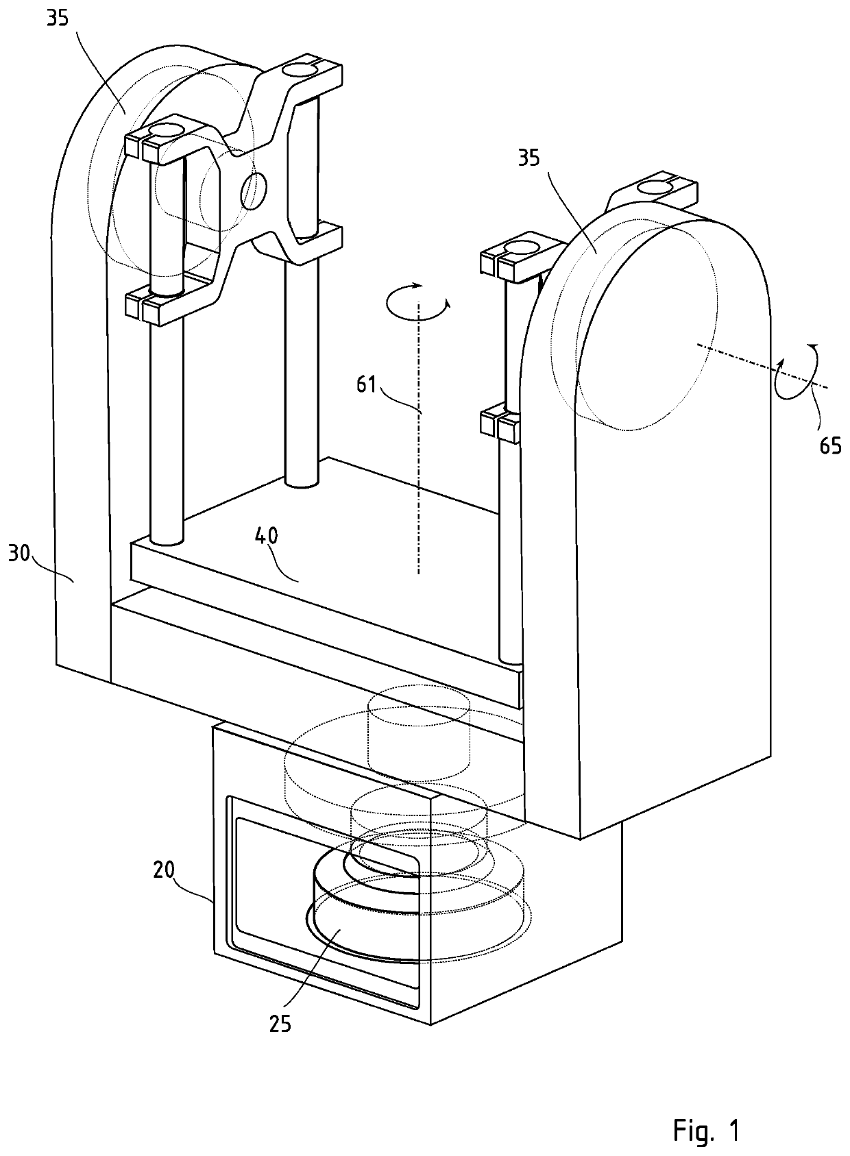 Automatic camera head and operation method