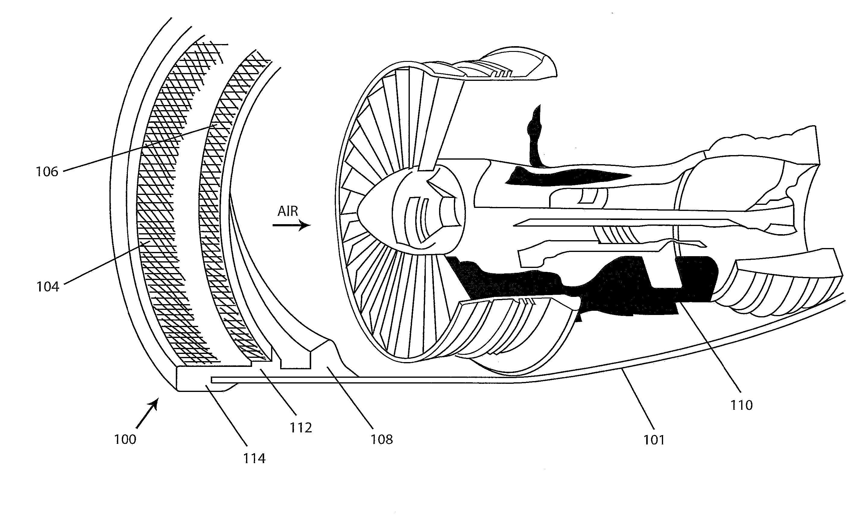 Aircraft engine protection device