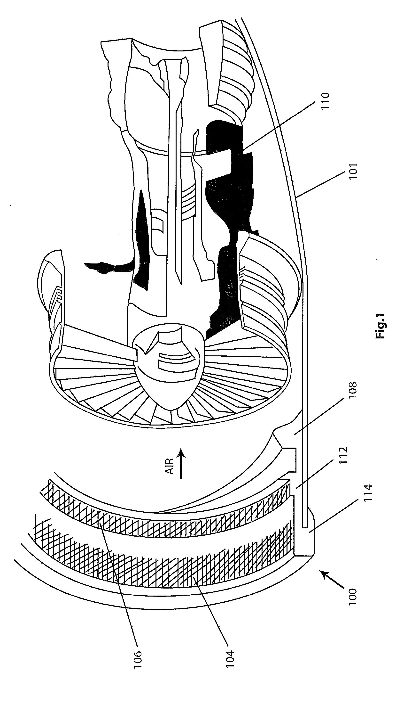 Aircraft engine protection device