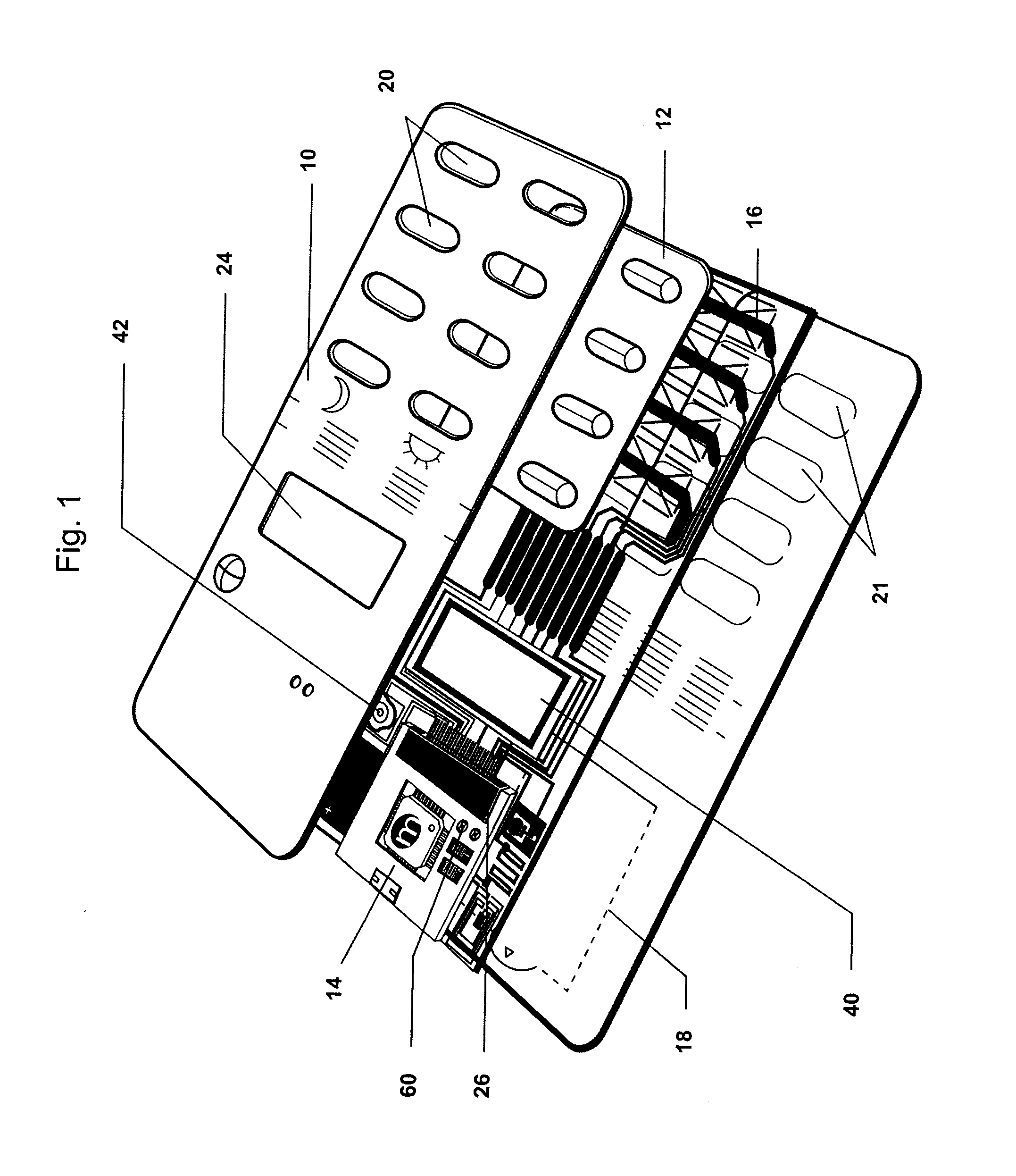 Disposable content use monitoring package with a removable re-usable electronic circuit board