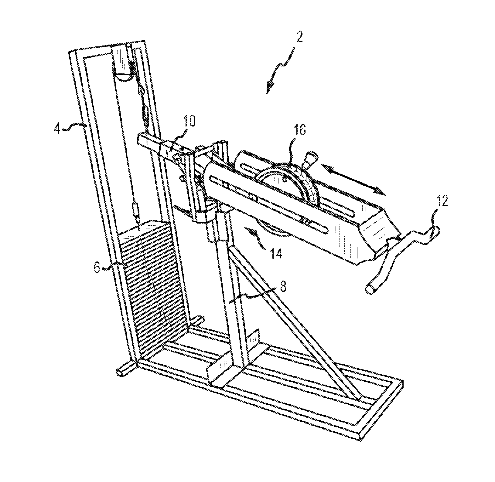 Exercise apparatus with a user controlled, gravity operated shifting mechanism