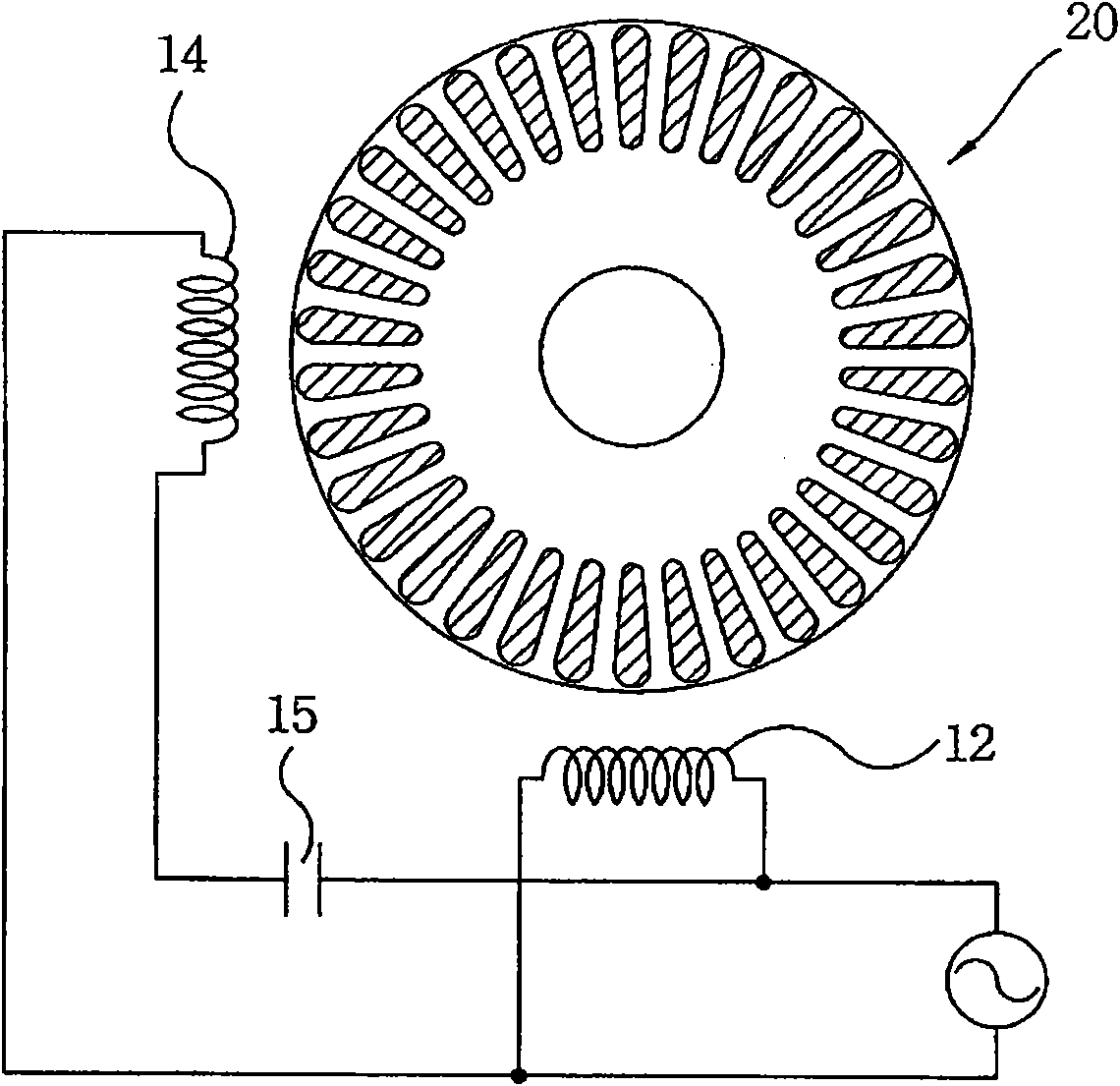 Motor, compressor and air conditioning system having the same