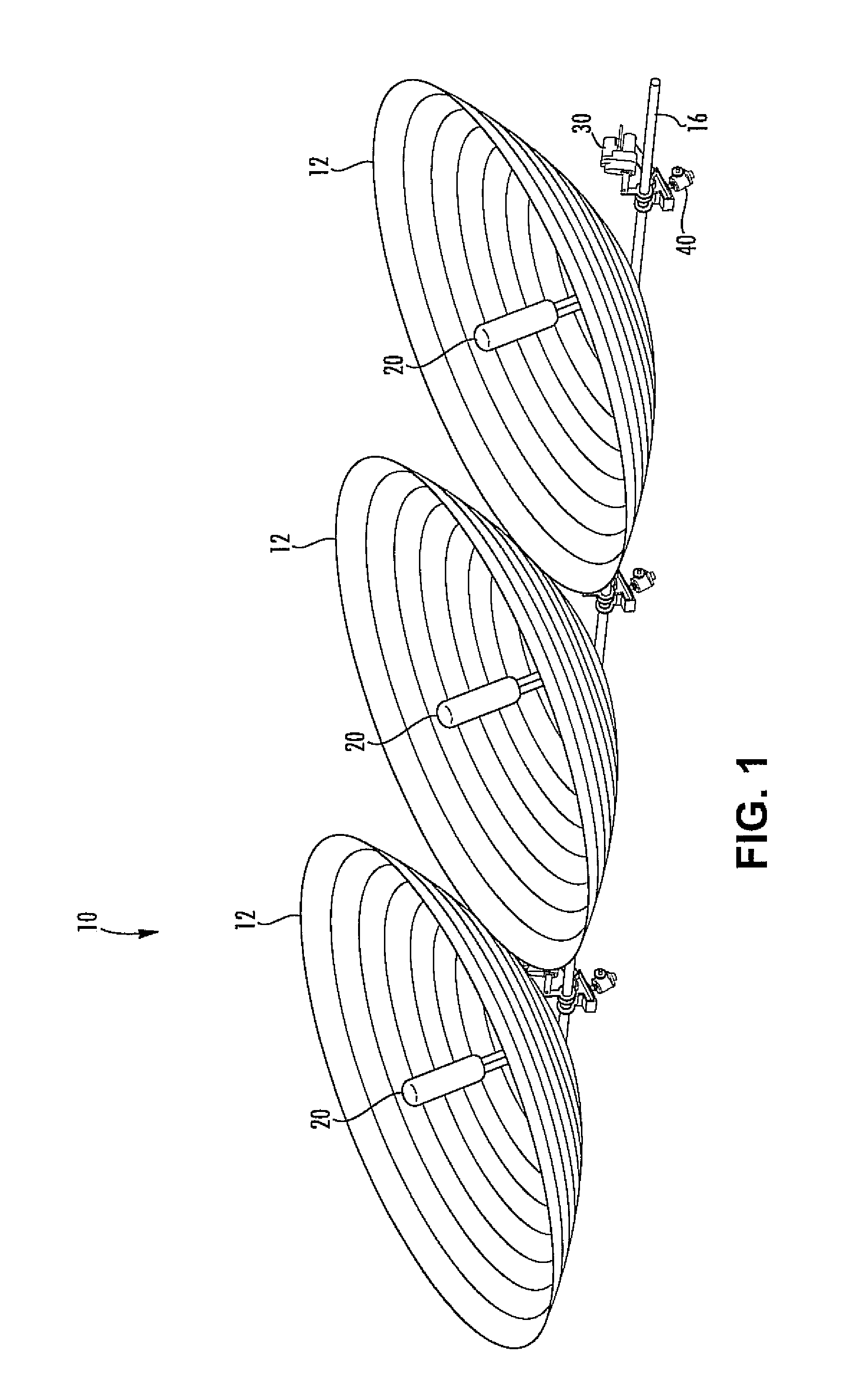 Concentrating solar energy collector system with photovoltaic cells