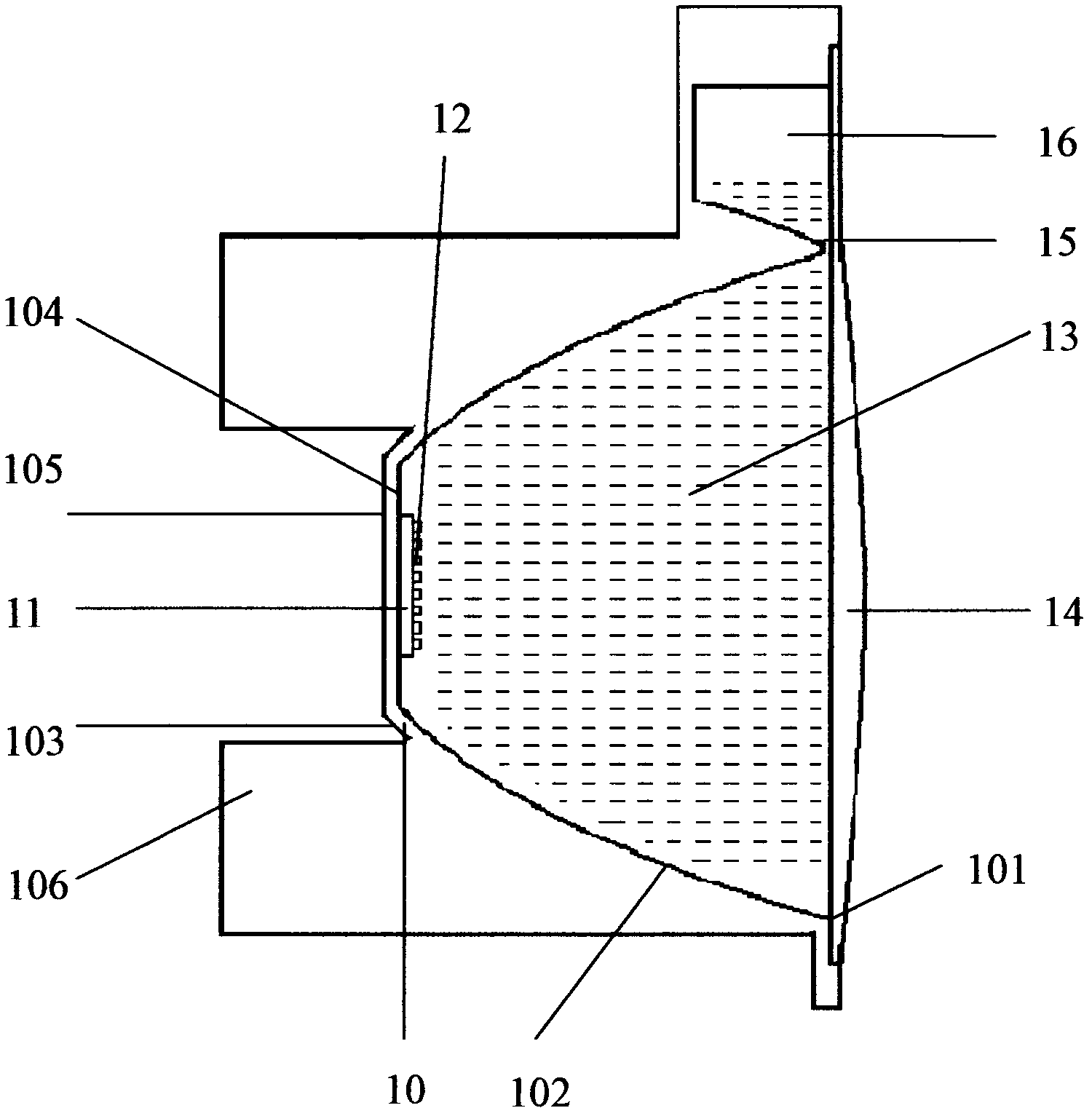 LED automobile headlamp light source and manufacturing method thereof