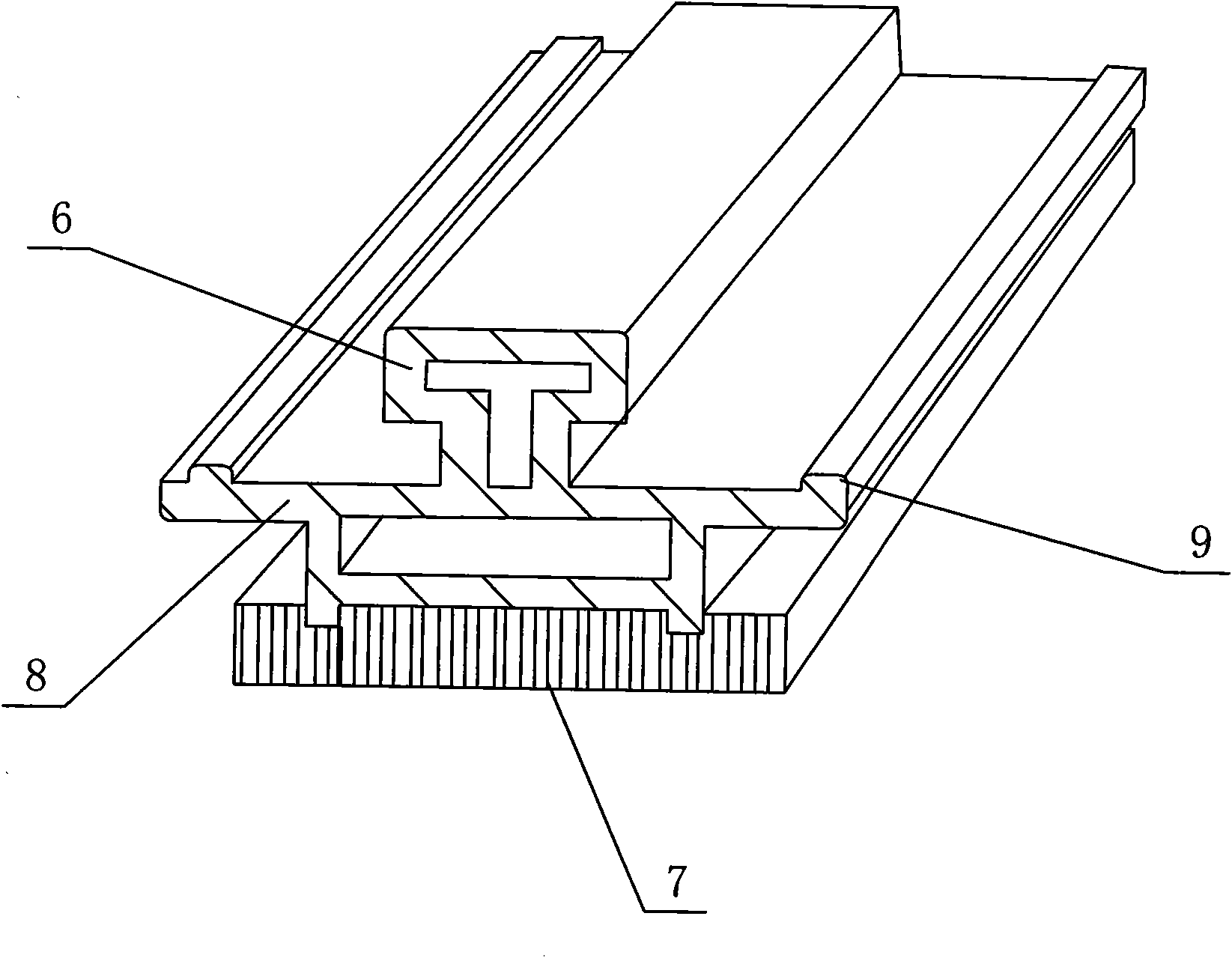 Dual-groove floor and intelligent connecting piece