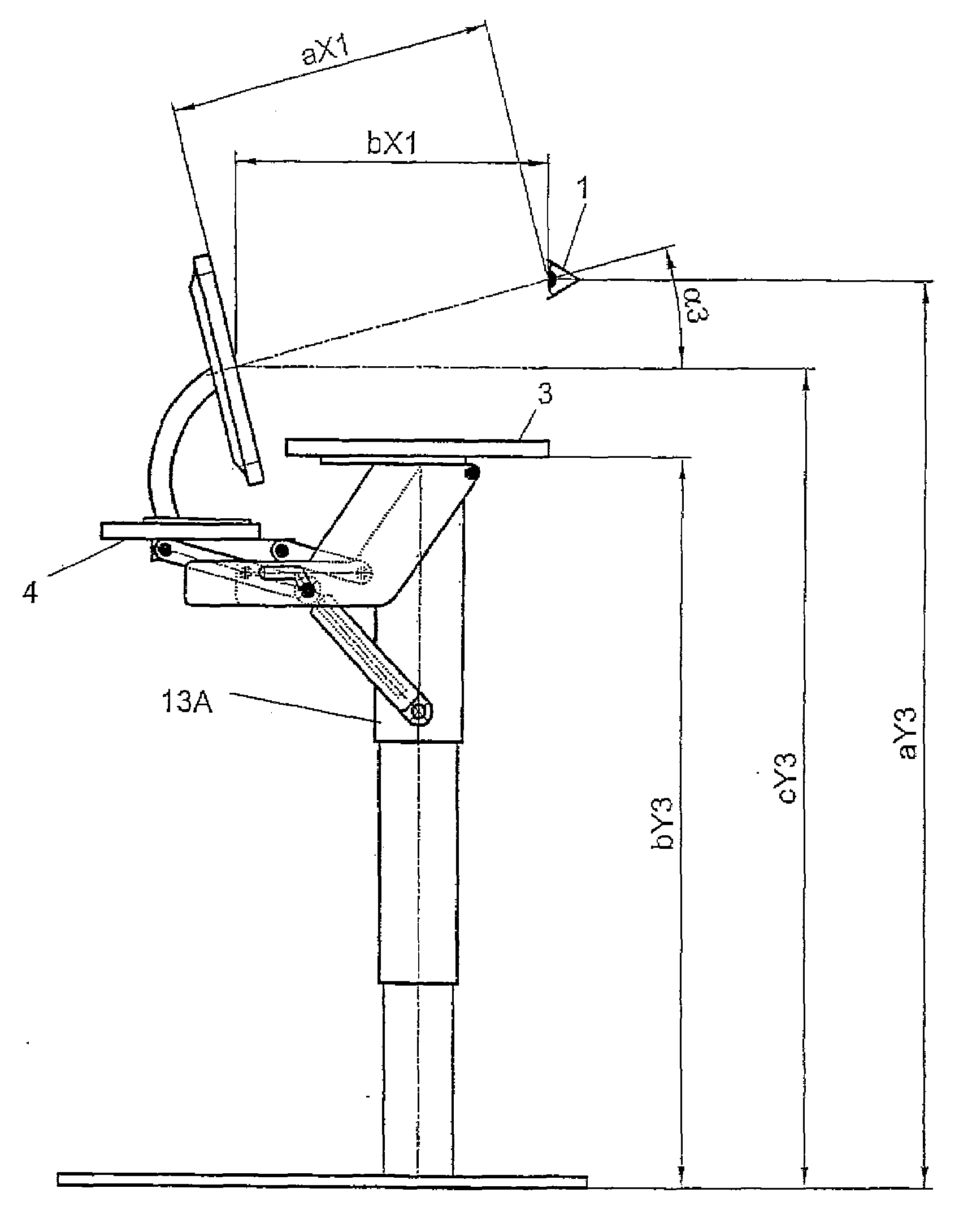 Supporting arrangement for a presentation device