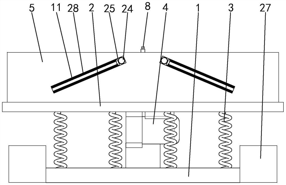 Wall brick magnetic disk vibration table