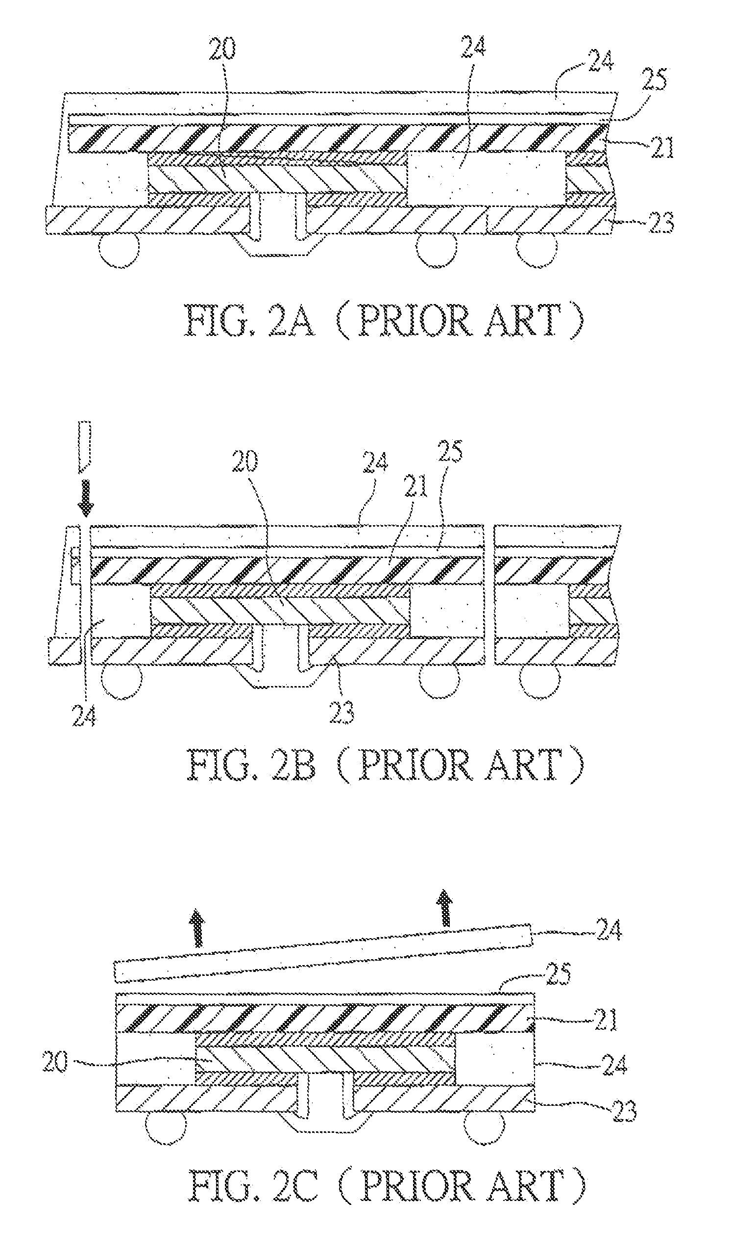 Heat dissipating semiconductor package and fabrication method thereof