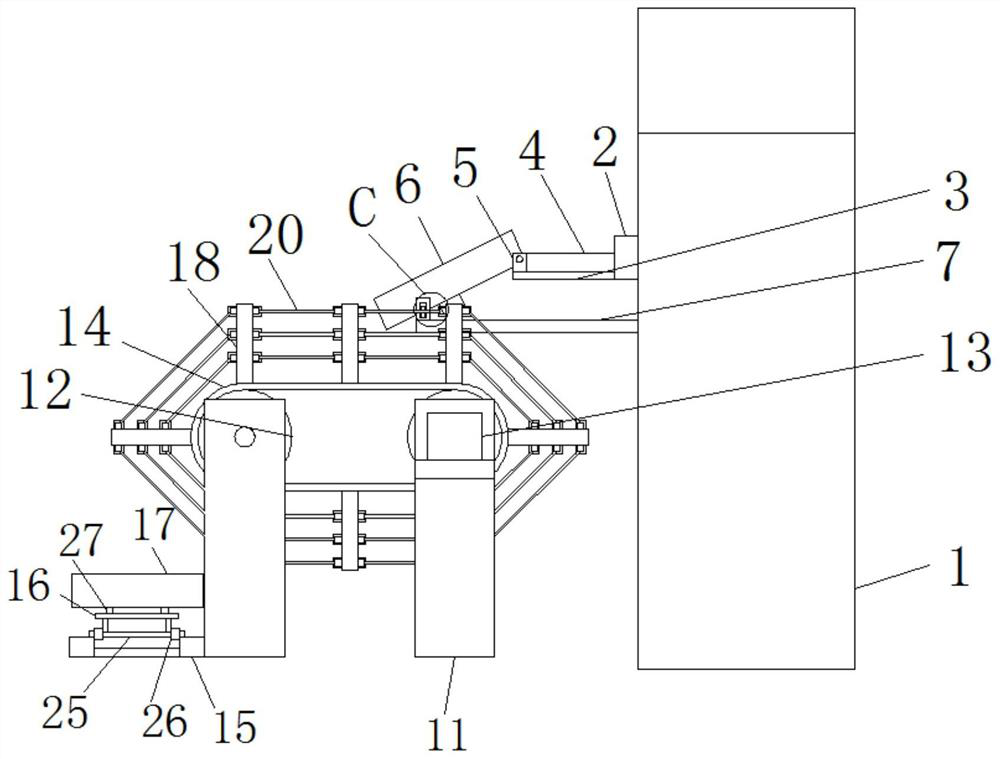 An angle steel shearing equipment with automatic conveying function