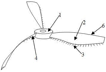 Rotation device of six-wing middle-sized unmanned aerial vehicle